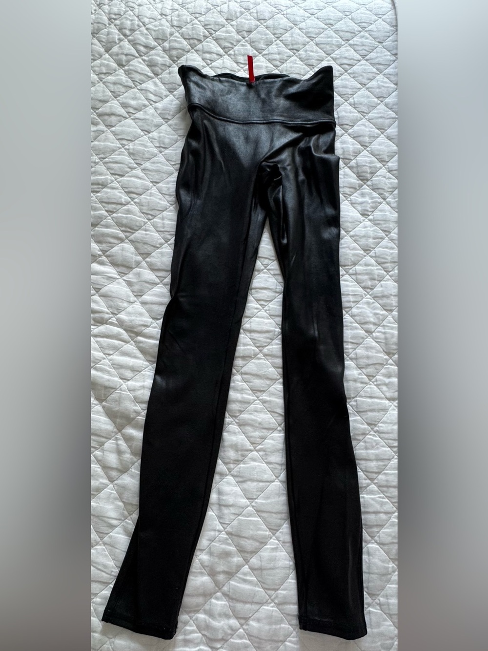 SPANX Black Faux Leather Leggings